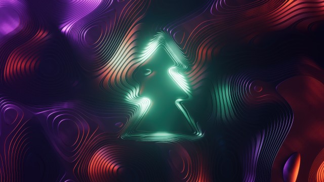 Christmas tree Abstract art