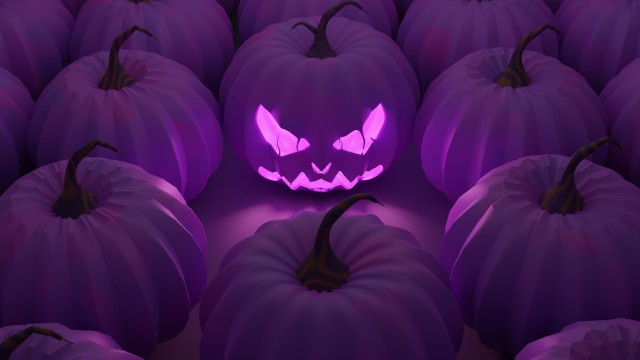Halloween Pumpkin Purple aesthetic