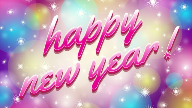Happy New Year Pink