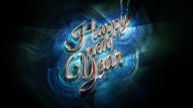 Happy New Year Typography