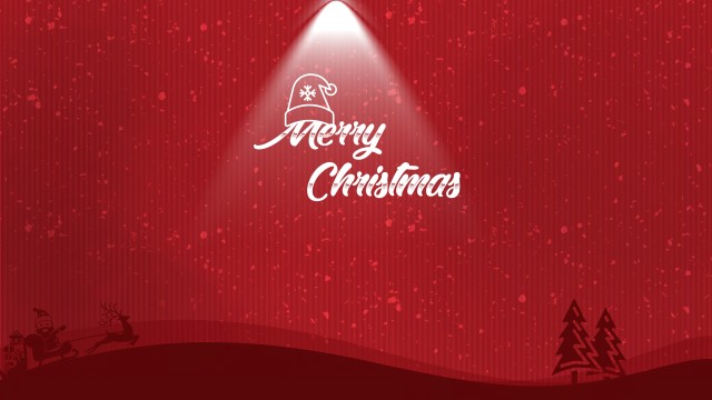 Merry Christmas Red background