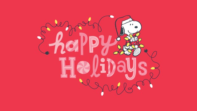 Snoopy Happy holidays