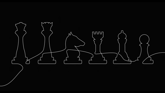 Chess pieces Outline