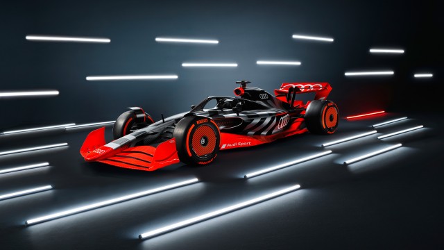 Audi F1 launch livery Formula E racing car